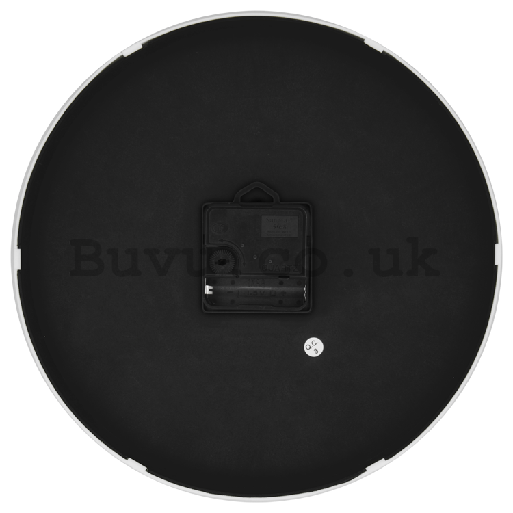 Wall clock: Numerical circles (black and white) - 30 cm