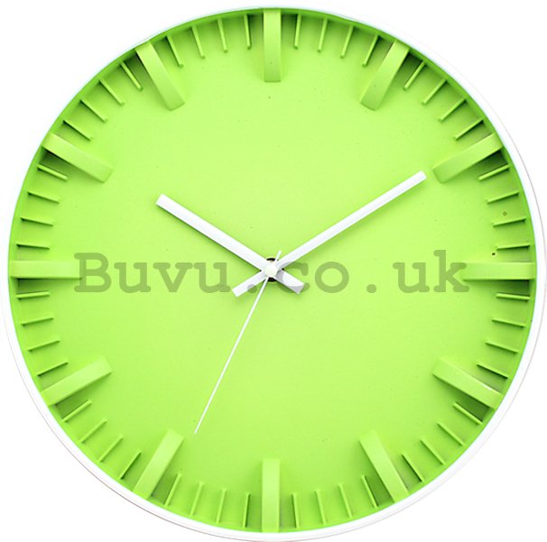 Wall clock: Green - 30 cm