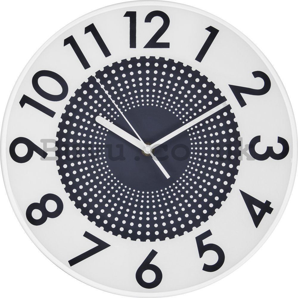 Wall clock: Dotted Infinity (Gray) - 35 cm