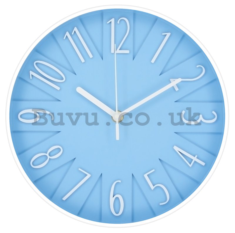 Wall clock: Design (blue) - 25 cm
