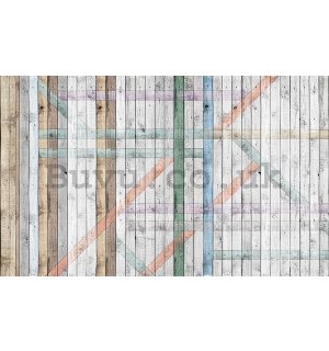Wall Mural: Wooden bars (6) - 184x254 cm
