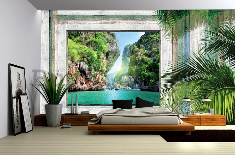 Wall Mural: View on the bay (1) - 184x254 cm