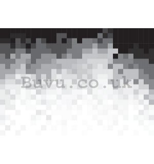 Wall Mural: Black and white pixels (1) - 184x254 cm