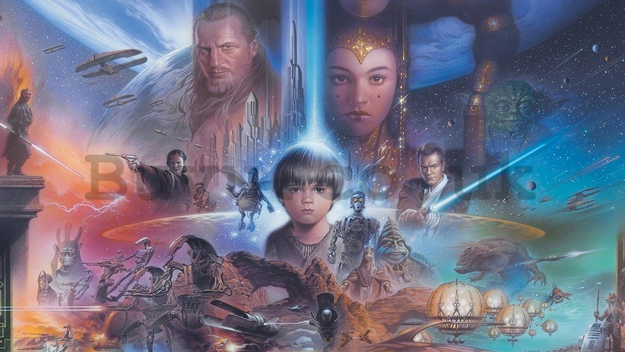 Wall Mural: Star Wars The Phantom Menace (1) - 254x368 cm