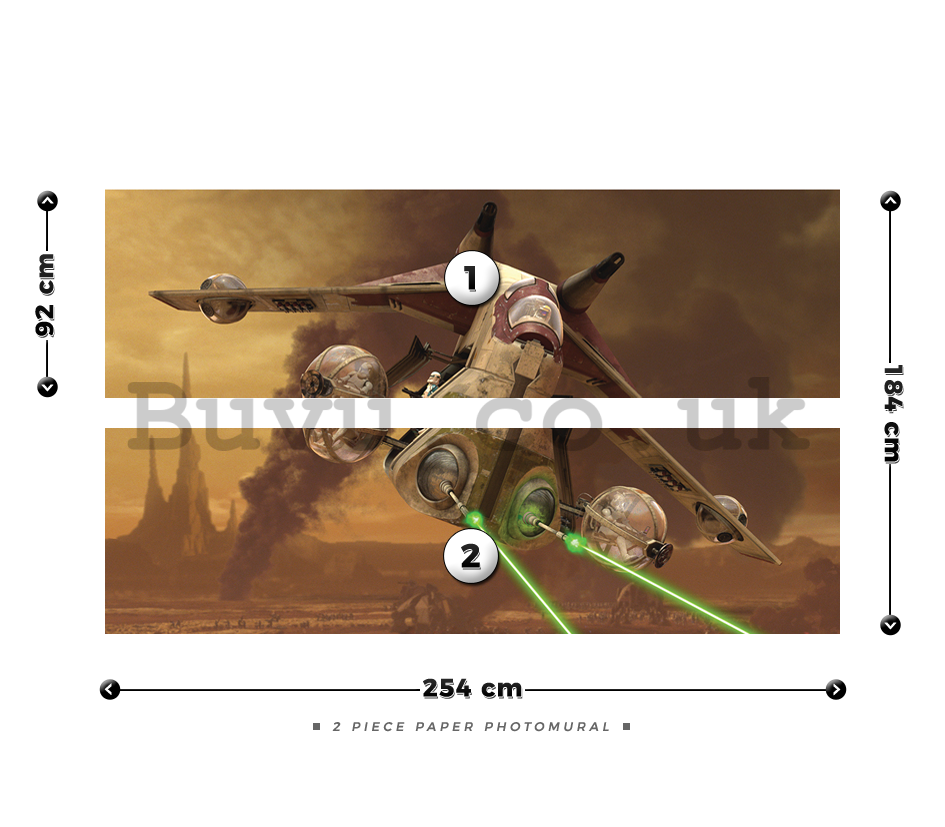 Wall Mural: Star Wars Attack of the Clones (1) - 184x254 cm