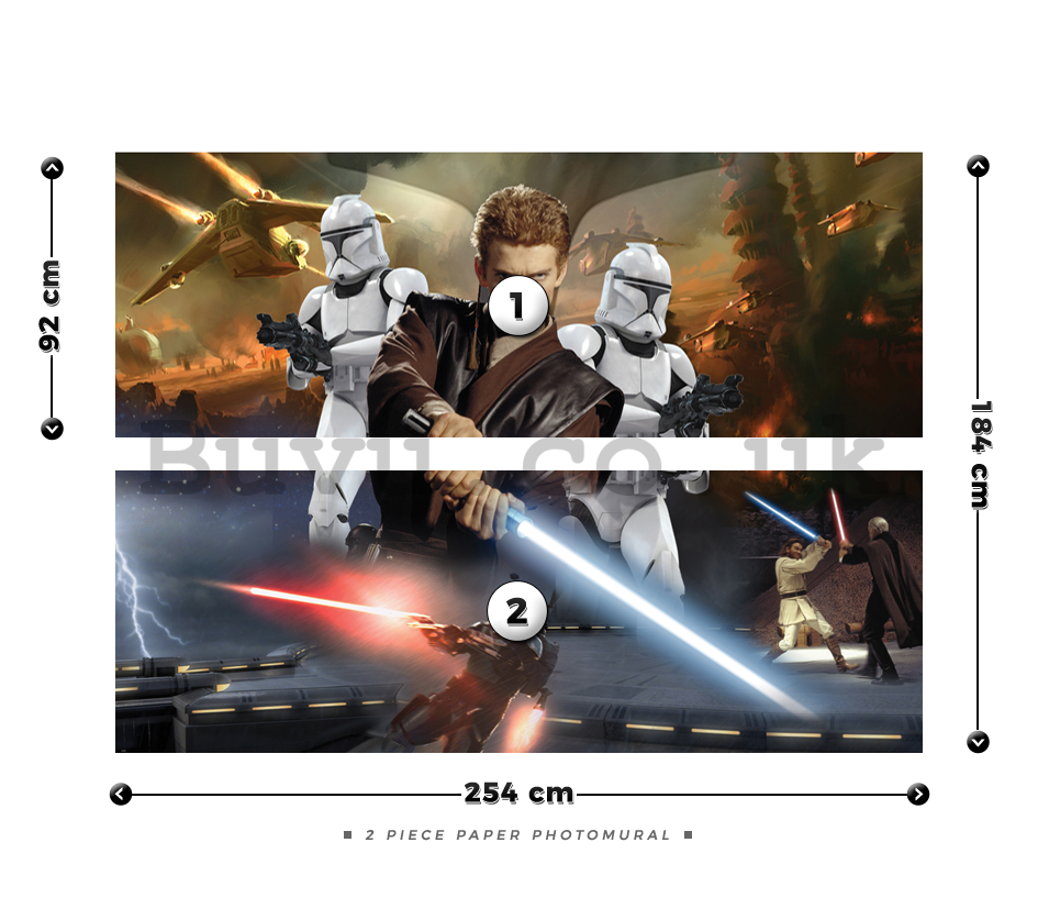 Wall Mural: Star Wars Attack of the Clones (2) - 184x254 cm