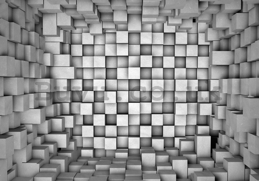 Wall Mural: Cubic space - 184x254 cm