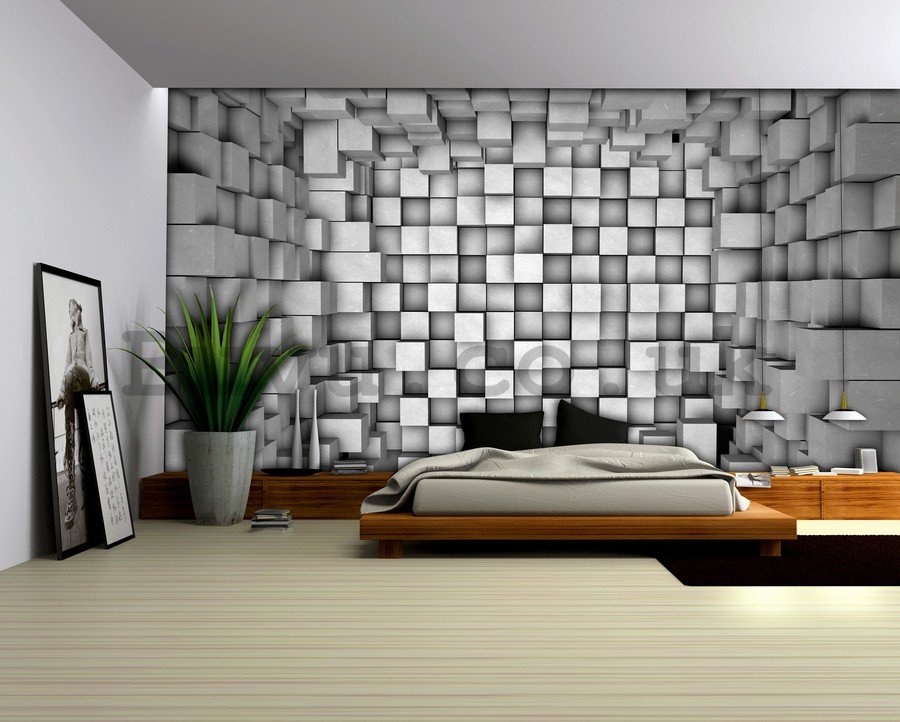 Wall Mural: Cubic space - 254x368 cm