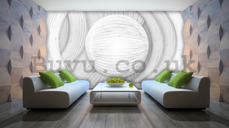 Wall Mural: Wooden abstract (1) - 184x254 cm