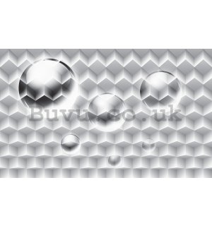 Wall Mural: White abstract (1) - 184x254 cm