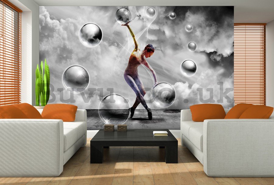 Wall Mural: Spherical dance - 254x368 cm