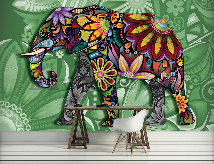 Wall Mural: Elephant (1) - 184x254 cm