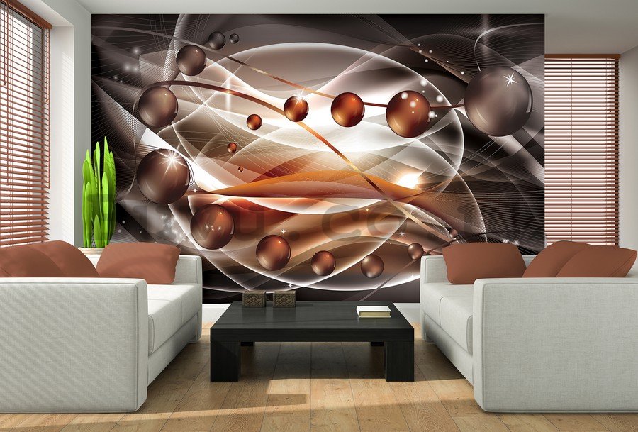 Wall Mural: Glossy abstract (chroma) - 184x254 cm