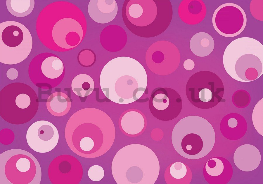 Wall Mural: Pink abstract (2) - 184x254 cm
