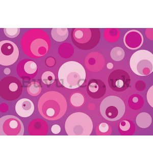 Wall Mural: Pink abstract (2) - 254x368 cm