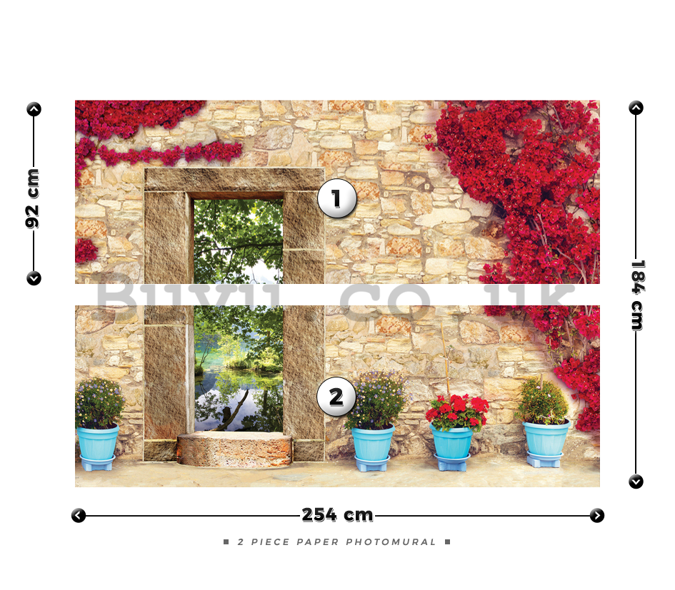 Wall Mural: View on nature (2) - 184x254 cm
