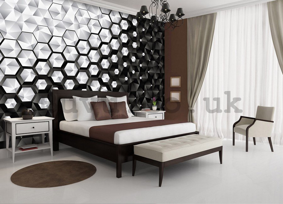 Wall Mural: 3D Abstraction (3) - 184x254 cm