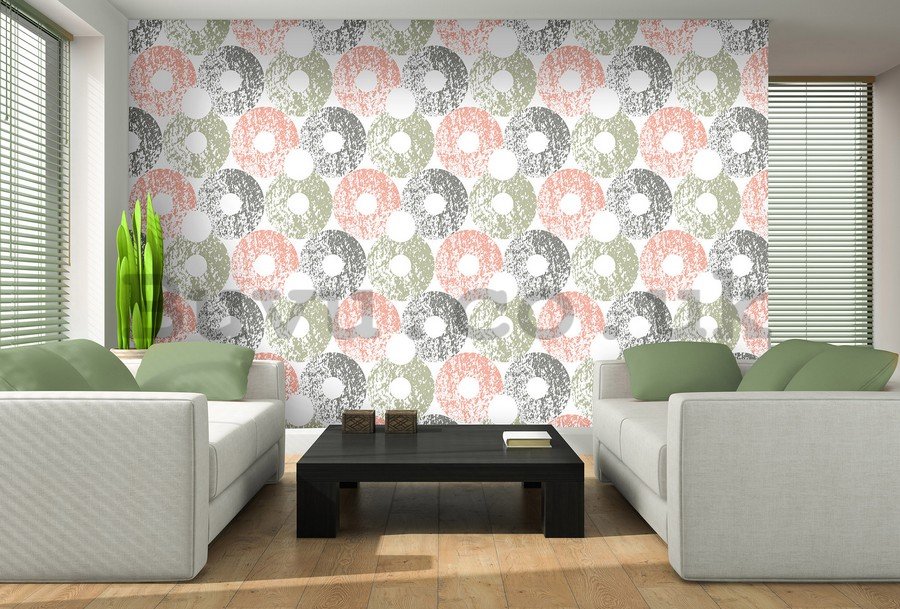 Wall Mural: Coloured pattern (2) - 184x254 cm