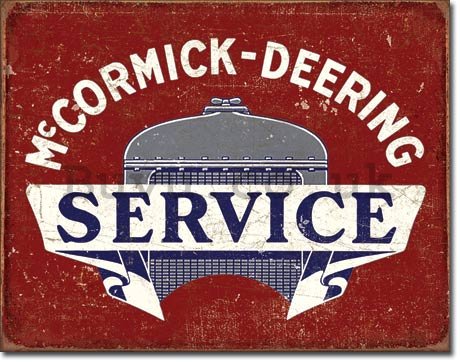 Metal sign - McCormick Deering Serice
