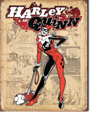 Metal sign - Harley Quinn (1)
