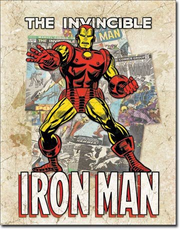 Metal sign - The Invincible Iron Man (1)