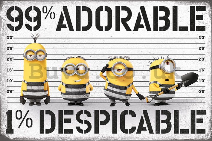 Poster - Despicable Me 3 (99% Adorable, 1% Despicable)