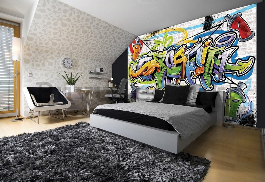 Vlies wall mural : Graffiti (5) - 184x254 cm