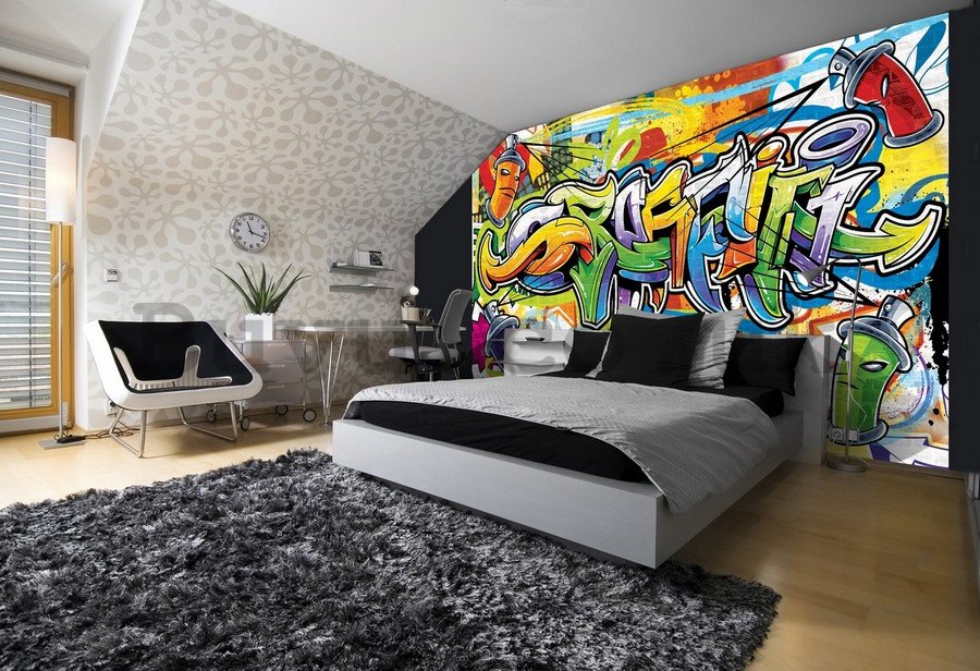 Vlies wall mural : Graffiti (2) - 184x254 cm