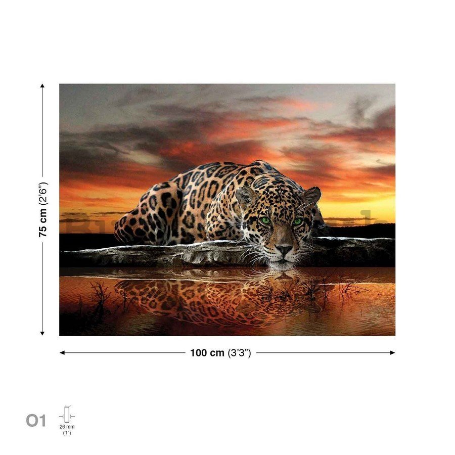 Painting on canvas: Jaguar - 75x100 cm