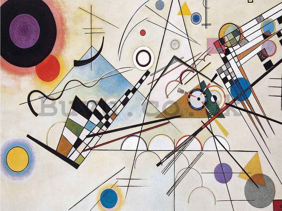 Painting on canvas: Composition 8, Vasilij Kandinsky - 75x100 cm