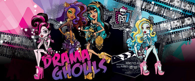 Wall Mural: Monster High (Drama Ghouls) - 104x250 cm