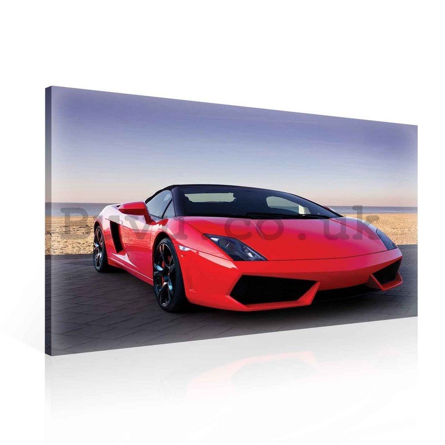 Painting on canvas: Lamborghini - 75x100 cm