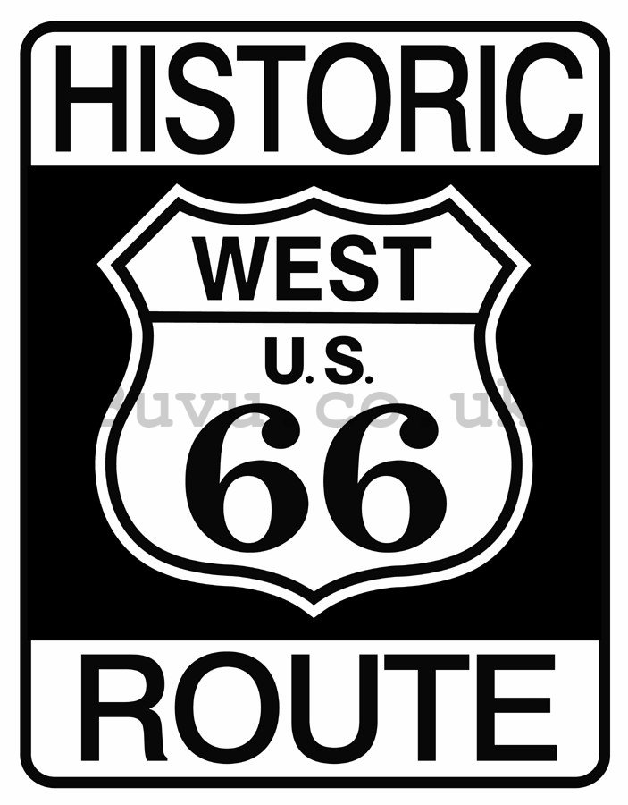 Metal sign - Historic Route 66