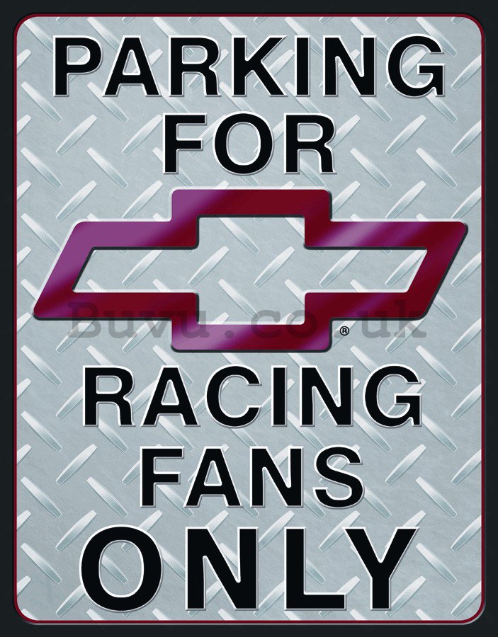 Metal sign - Racing fans only