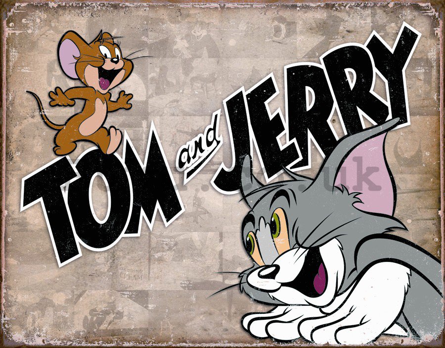 Metal sign - Tom & Jerry