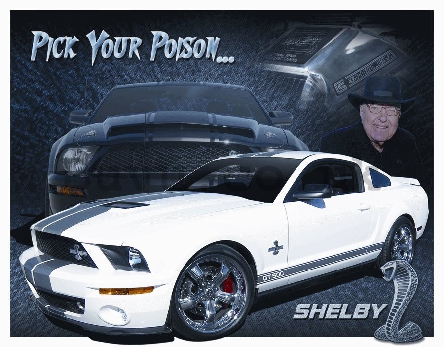 Metal sign - Shelby Mustang