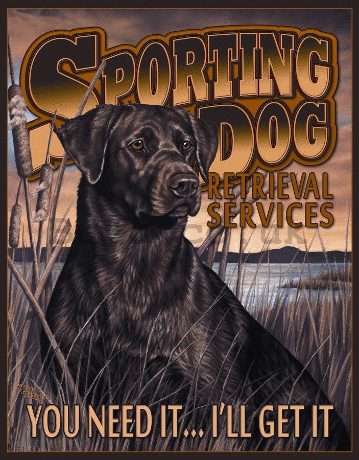 Metal sign - Sporting Dog