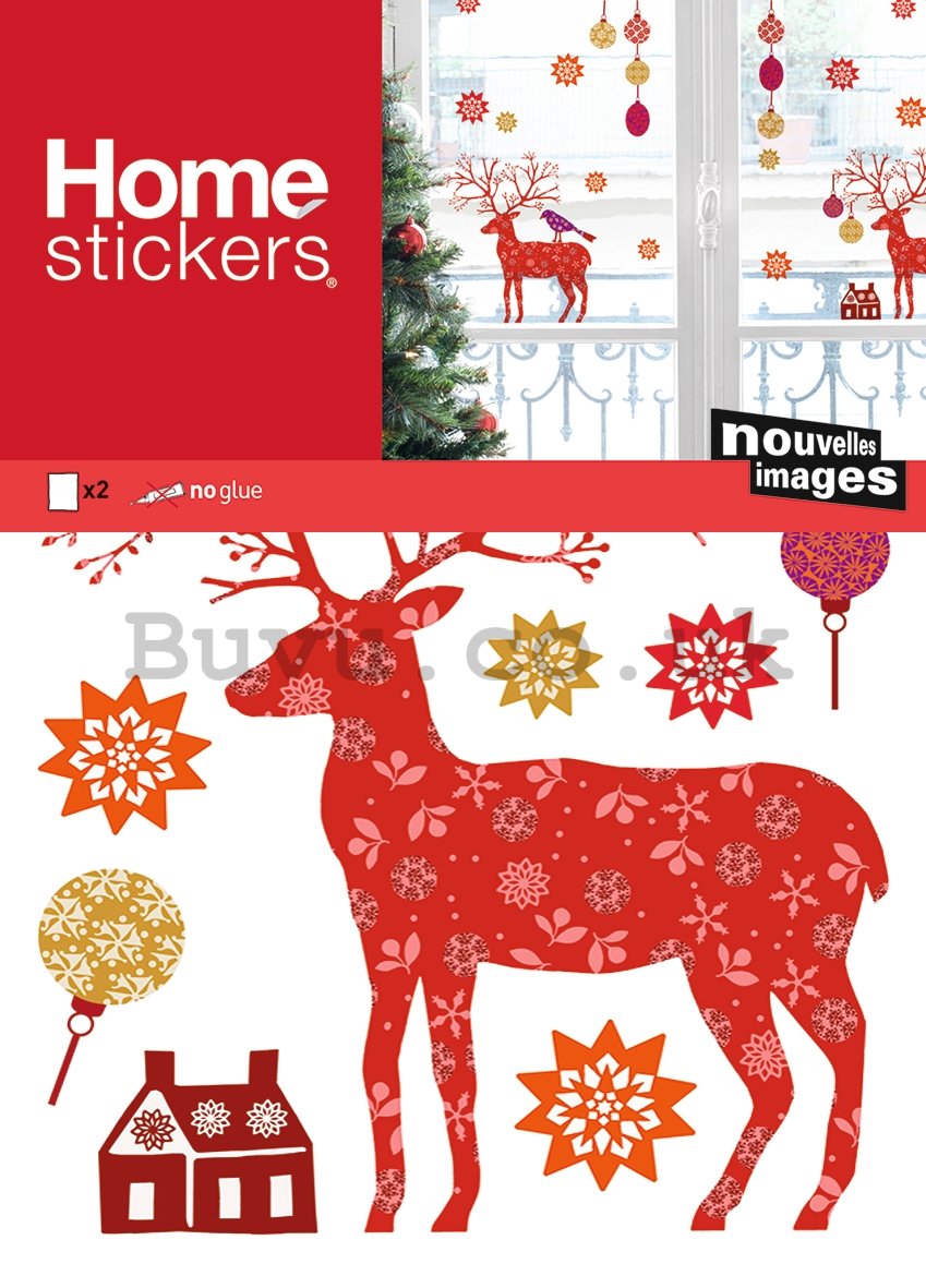 Christmas glass sticker - Deer