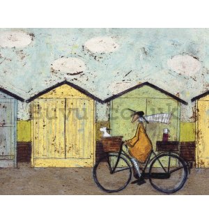 Painting on canvas: Sam Toft, Off for a Breakfast