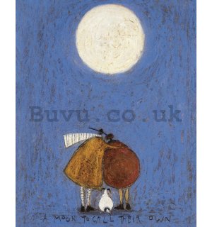 Painting on canvas: Sam Toft, A Moon to Call Their Own