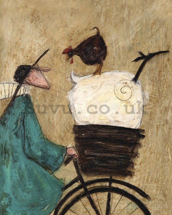 Painting on canvas: Sam Toft, Taking the Girls Home