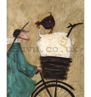 Painting on canvas: Sam Toft, Taking the Girls Home
