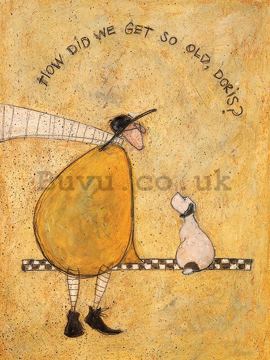 Painting on canvas: Sam Toft, How Did We Get So Old, Doris?
