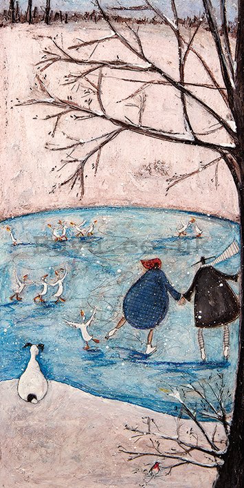 Painting on canvas: Sam Toft, Winter