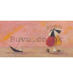 Painting on canvas: Sam Toft, A Sneaky One II