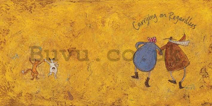Painting on canvas: Sam Toft, Carrying On Regardless II