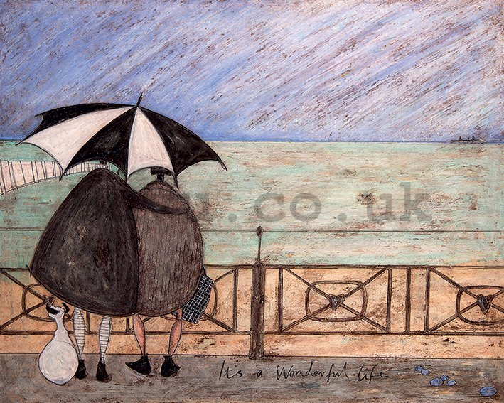 Painting on canvas - Sam Toft, It's a Wonderful Life