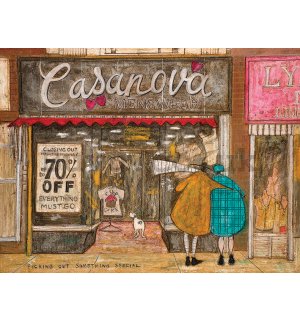 Painting on canvas: Sam Toft, Picking Out Something Special