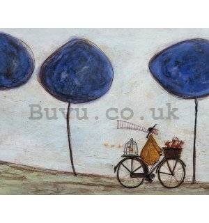 Painting on canvas - Sam Toft, Freewheelin' with Joyce Greenfields and the Felix 3