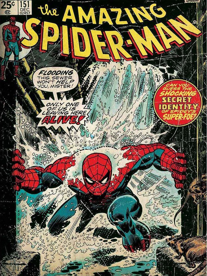 Painting on canvas: Amazing Spiderman (comics) - 75x100 cm
